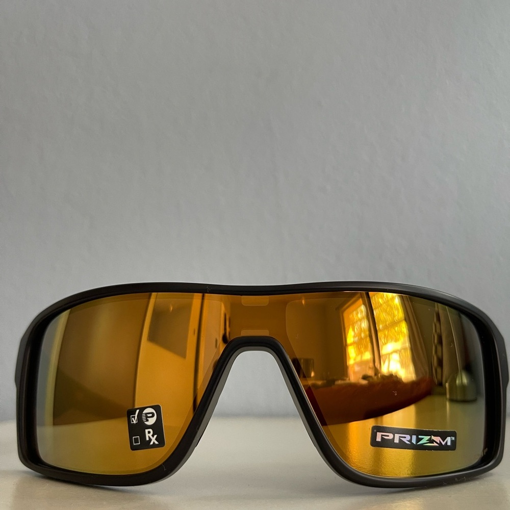 Oakley Prizm Sunglasses with Black Frame and Gold Lenses